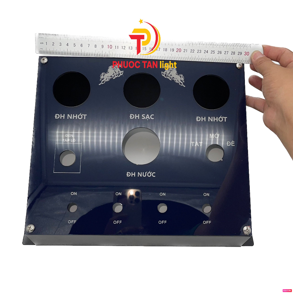 Hộp Tap Lô Xà Lan Mặt Bằng Mica Dầy 5 li Ngang 30 cm Cao 25 cm