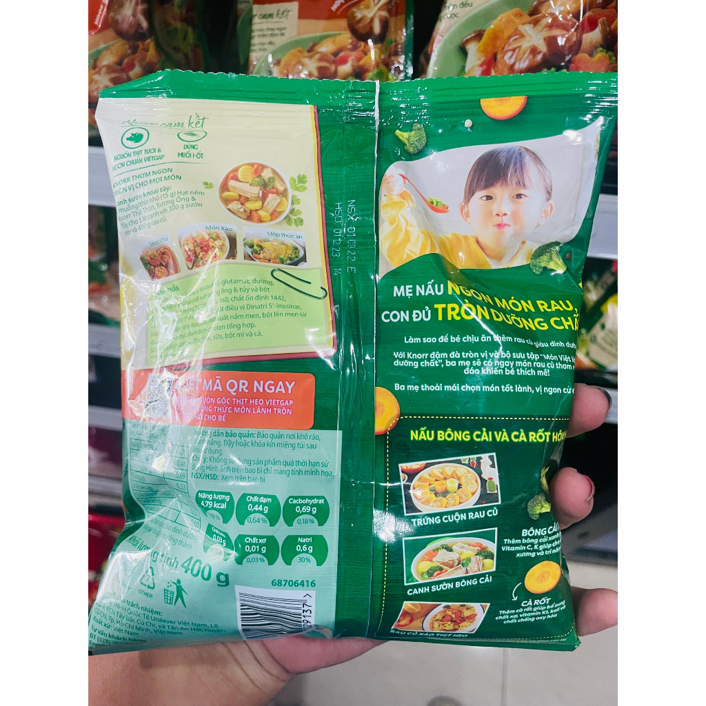 HẠT NÊM KNORR XƯƠNG ỐNG TỦY 400G.