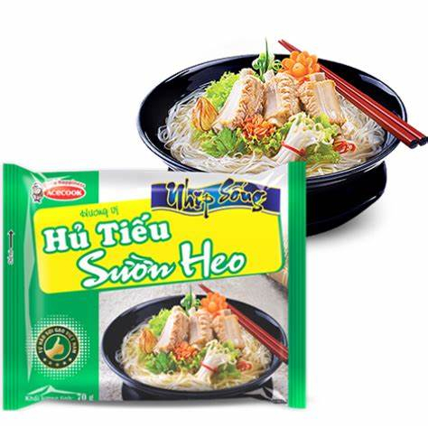 Hủ Tiếu Sườn Heo Nhịp Sống Acecook thùng 30 gói x 70g