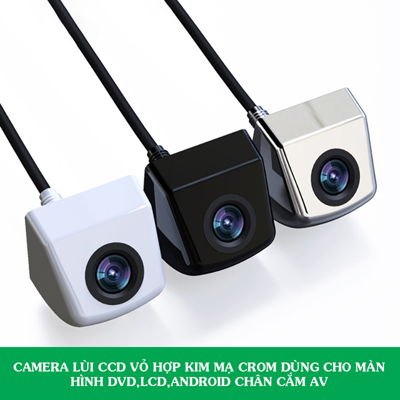 Camera Lùi CCD Vỏ Hợp Kim Mạ Crom Dùng Với Màn Hình DVD,LCD,Android | BigBuy360 - bigbuy360.vn