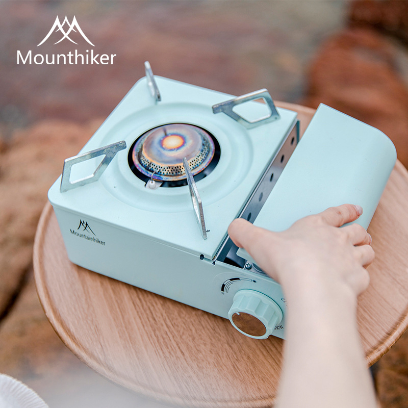 Bếp Ga Mini Dã Ngoại MOUTAINHIKER Bếp Gas Du Lịch Cắm Trại Camping Nhỏ Gọn Kèm Hộp Đựng