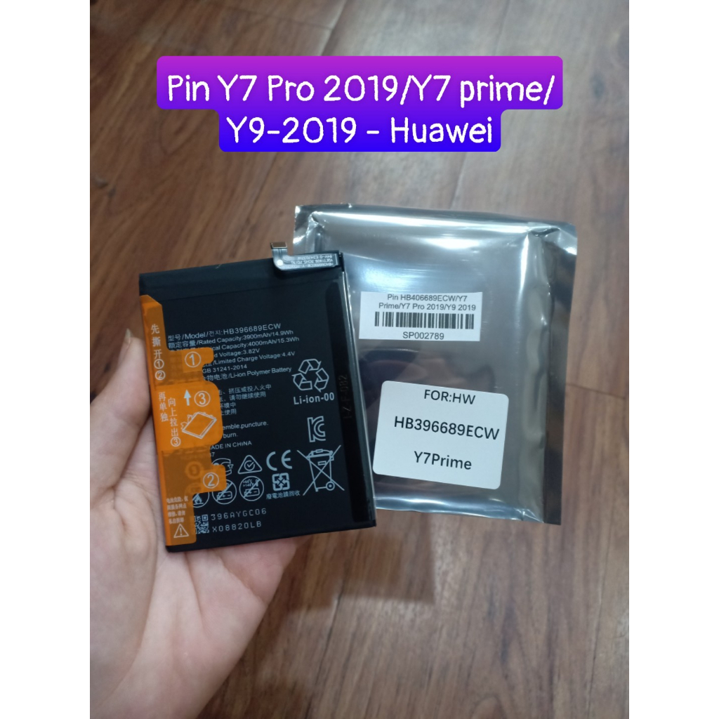 Pin Y7 pro 2019/Y7 Prime/Y9 2019 Huawei mới