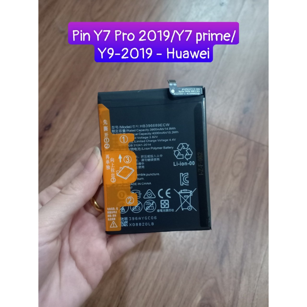 Pin Y7 pro 2019/Y7 Prime/Y9 2019 Huawei mới