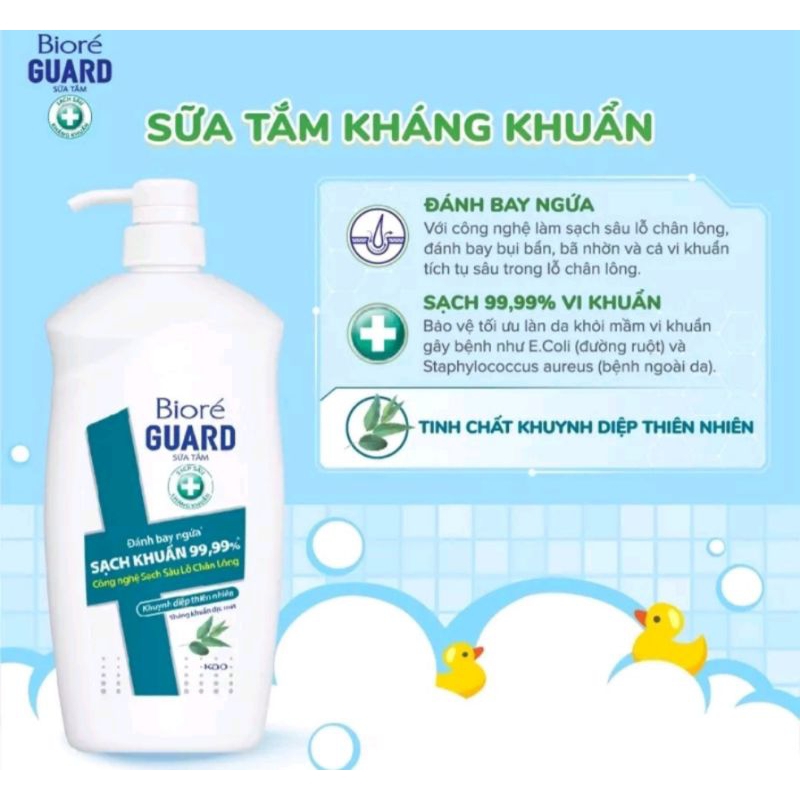 Sữa Tắm Bioré SẠCH SÂU KHÁNG KHUẨN - ĐÁNH BAY NGỨA 800g