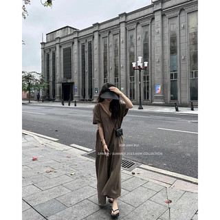 Váy Xuông Cổ V Kim Anh Bùi