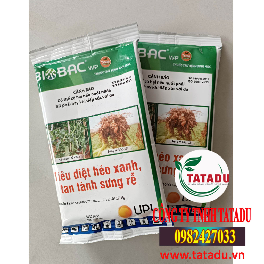 BIOBAC 50WP GÓI 50GR - TRỪ BỆNH SINH HỌC CHO CÂY