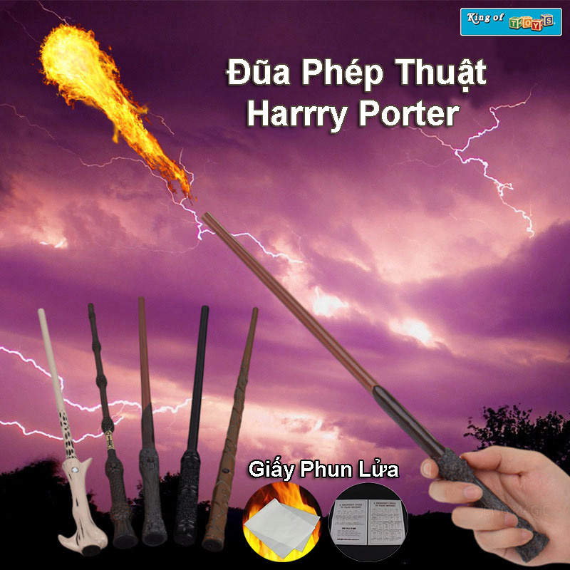 Đũa Phép Thuật Harry Potter Phóng Lửa,Phiên Bản Đũa Cao Cấp Trong Phim.Đồ Chơi Nhập Vai Thông Minh,Quà Tặng Cho Bé