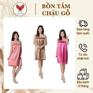 Váy quây spa ⚡ HÀNG ĐẸP ⚡ Váy quây spa chất đẹp, thoáng mát - váy quây chất liệu vải phi lụa mềm mại không gây nóng