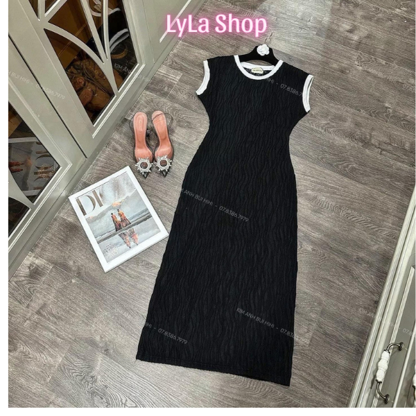 Đầm Body Cho Nữ, Váy Gân Sóng Sang Chảnh, VáyBody Phối Viền Trắng, Váy Mùa Hè Cho Nữ Mã XD - 003 | BigBuy360 - bigbuy360.vn