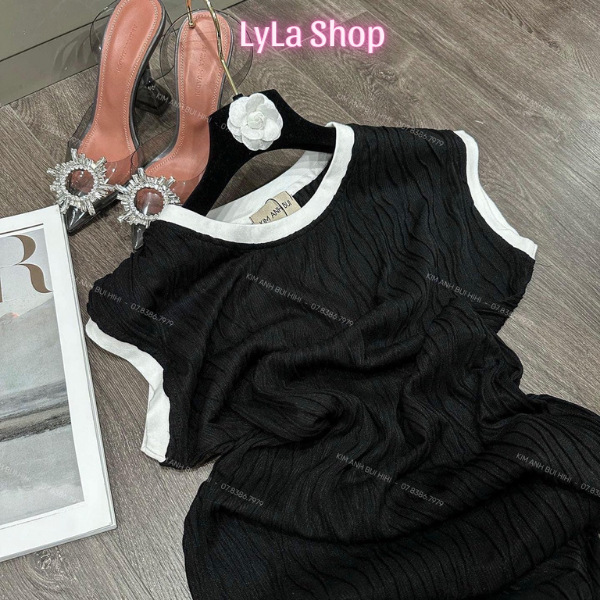 Đầm Body Cho Nữ, Váy Gân Sóng Sang Chảnh, VáyBody Phối Viền Trắng, Váy Mùa Hè Cho Nữ Mã XD - 003 | BigBuy360 - bigbuy360.vn