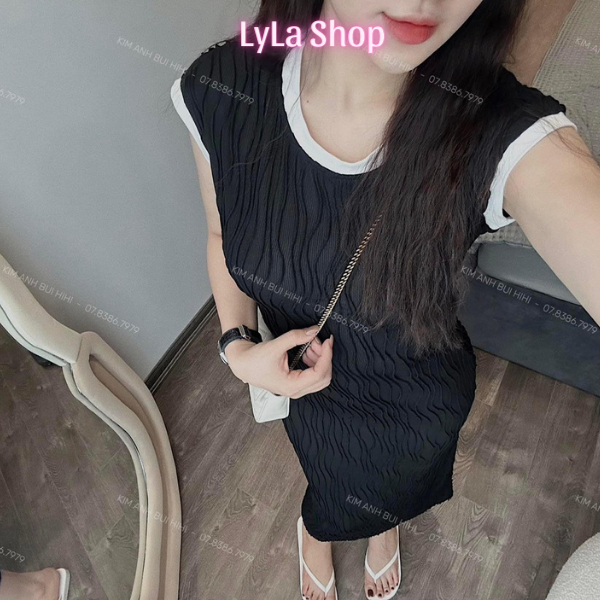 Đầm Body Cho Nữ, Váy Gân Sóng Sang Chảnh, VáyBody Phối Viền Trắng, Váy Mùa Hè Cho Nữ Mã XD - 003 | BigBuy360 - bigbuy360.vn