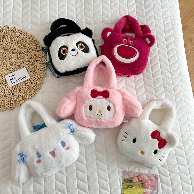 [TỔNG HỢP] Túi Xách Đeo Chéo Gấu Nhồi Bông Hoạt Hình Sanrio Disney hottrend giá rẻ cho bạn trẻ