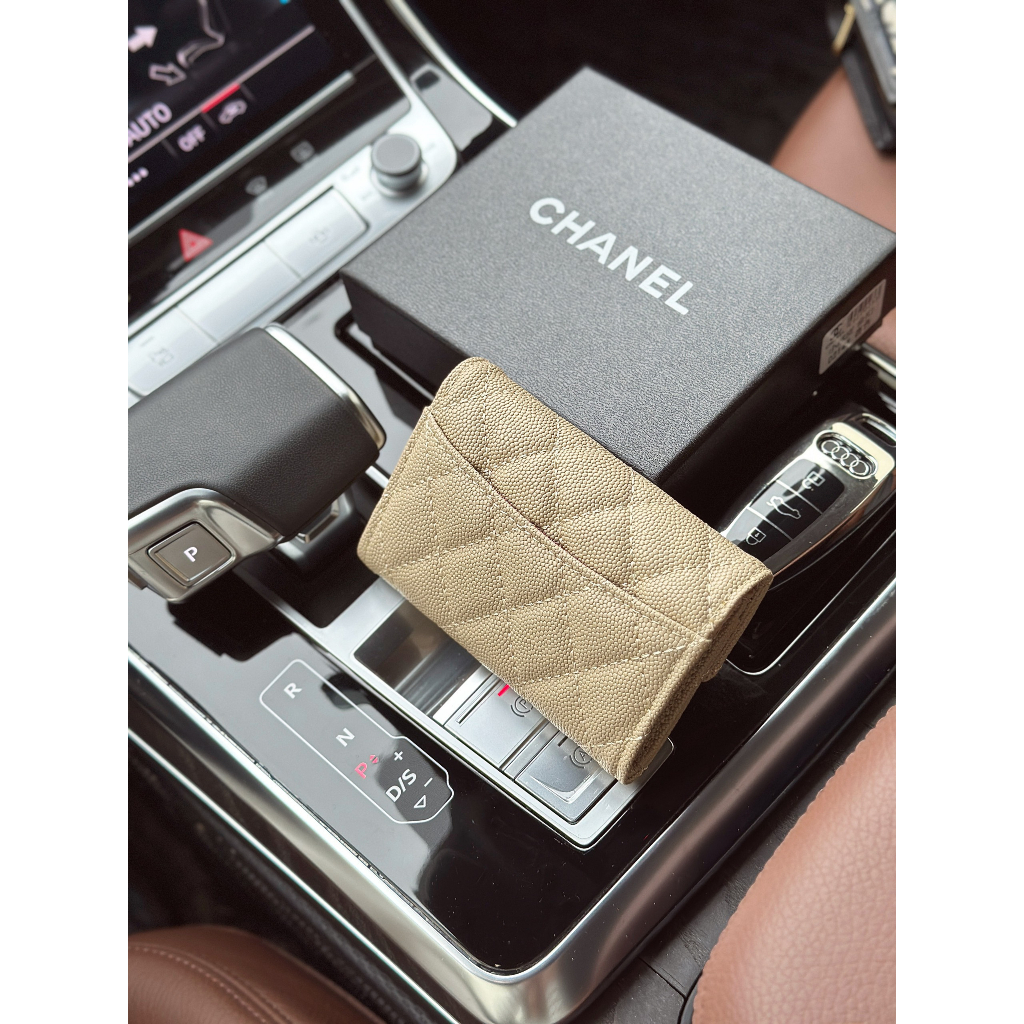 Ví bóp nữ đẹp mini da thật Cha.nel holder card nhiều màu hàng super fullbox