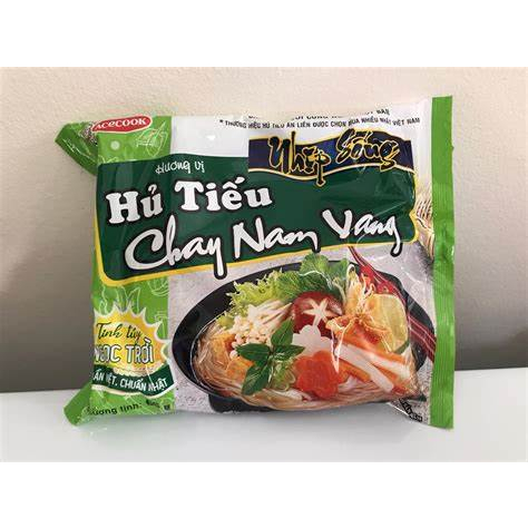 Thùng Hủ tiếu nhịp sống chay nam vang Acecook 66g x 30 gói