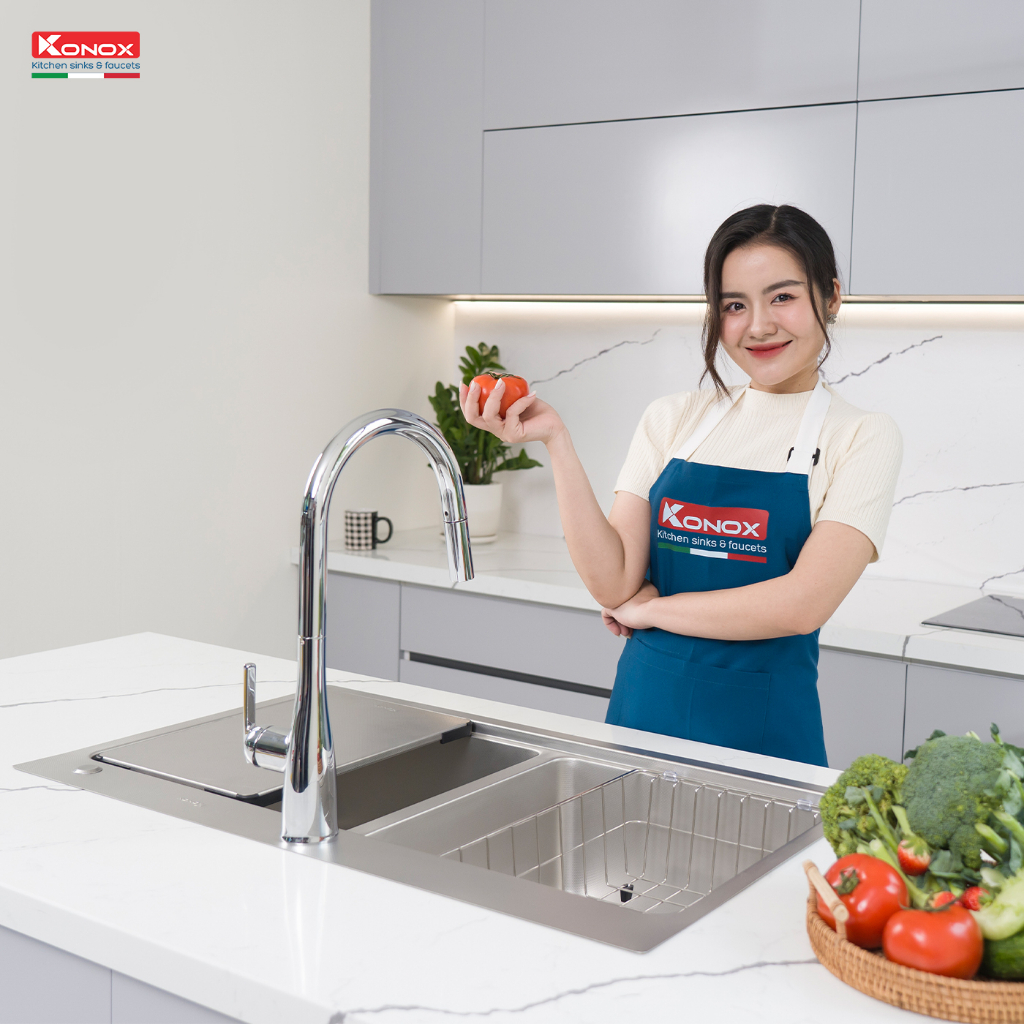 Chậu rửa bát chống xước Workstation Sink – Topmount Sink KN8651TD Dekor