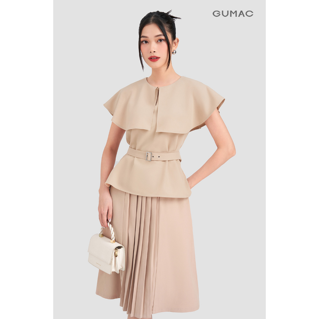 Áo thun polo nữ thời trang GUMAC phối sọc viền cơ bản xẻ tà thiết kế đẹp nhiều màu và thanh lịch