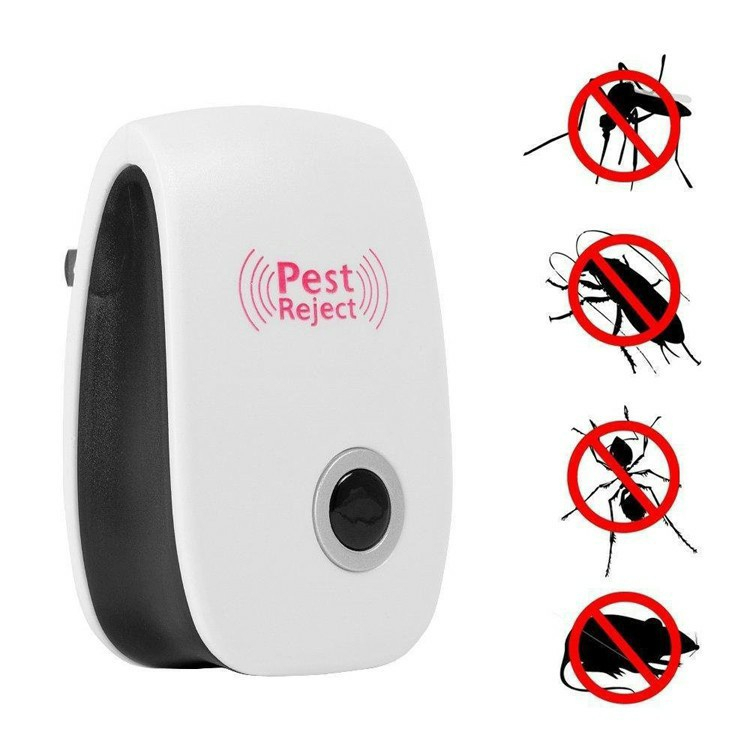 Thiết Bị Đuổi Côn Trùng Pest Reject - Máy Đuổi Chuột Gián Muỗi Ruồi Kiến Mối Bằng Sóng Siêu Âm An Toàn