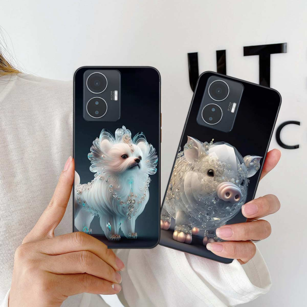 Ốp lưng Vivo Y55 4G / 5G 2022 hình 12 con giáp cute dễ thương, rẻ bền đẹp