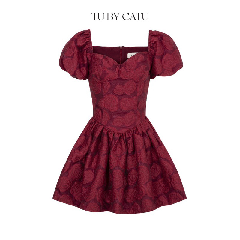 TUBYCATU | Đầm rose red dress no2 - đỏ đậm