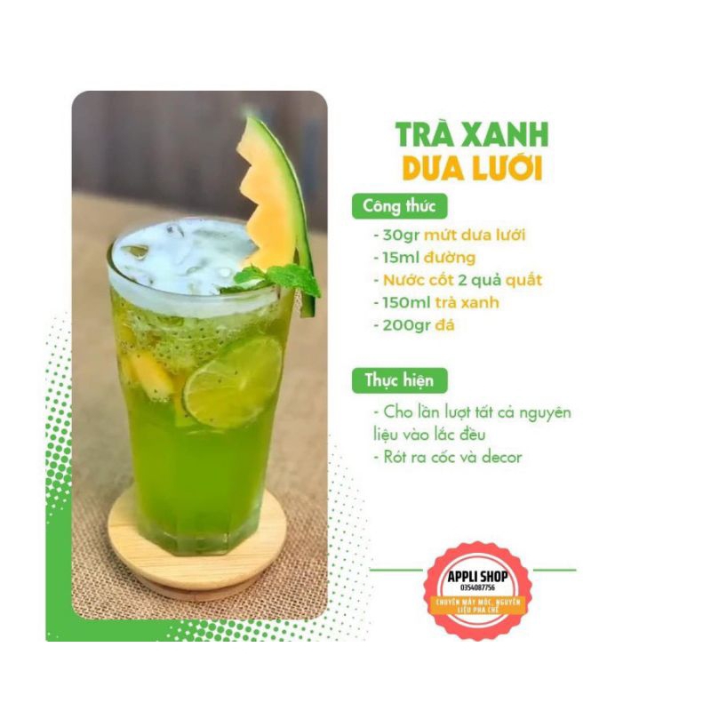 Mứt Dưa Lưới Boduo hũ 1,3kg Kèm công thức