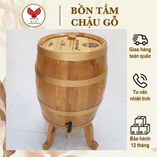 Thùng r.ư.ợ.u gỗ sồi đỏ dáng đứng 50L ⚡GỖ CAO CẤP⚡ Thùng ngâm ủ r.ư.ợ.u gỗ sồi đỏ cao cấp, thùng r.ư.ợ.u bày phòng khách