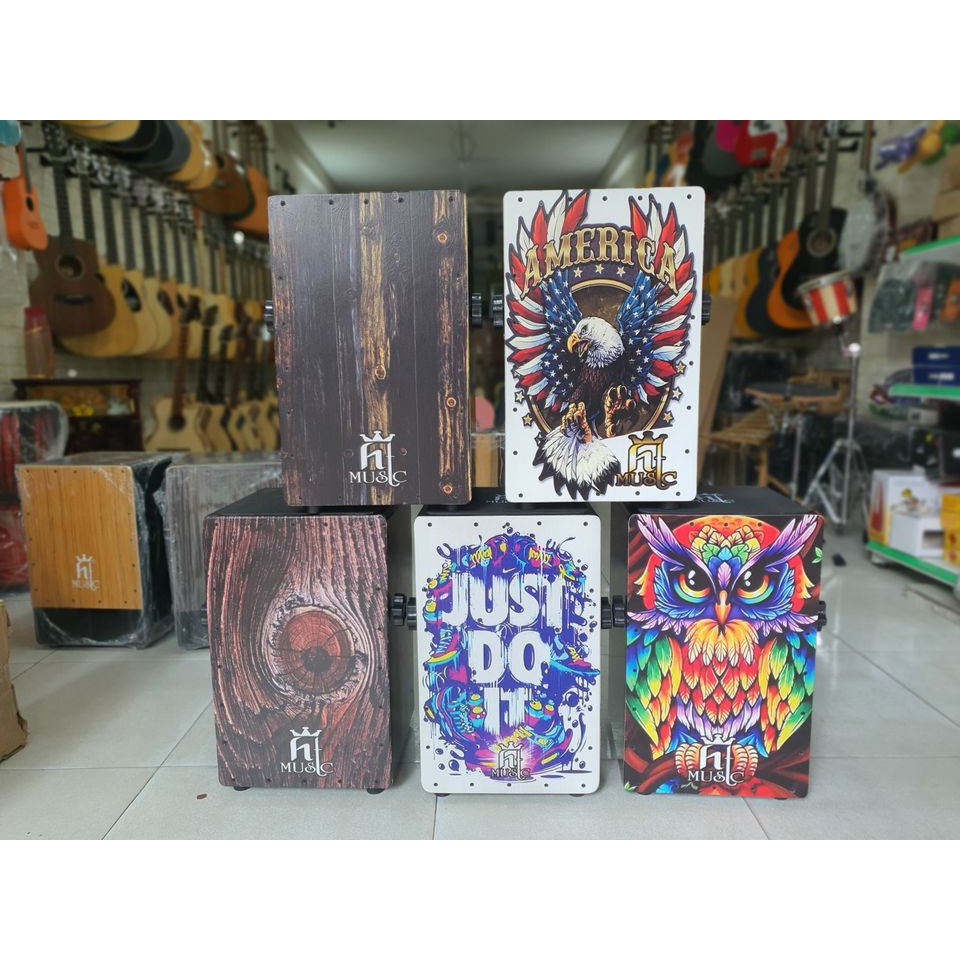 Trống Cajon Hình 3D