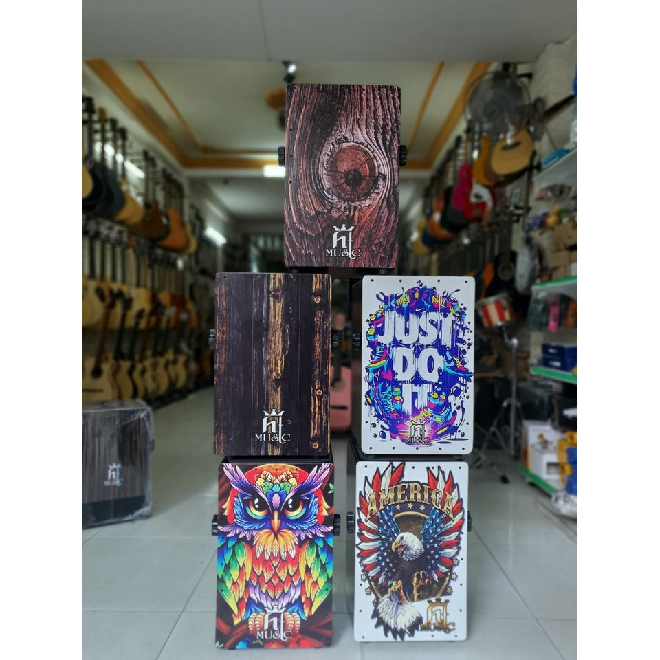 Trống Cajon Hình 3D