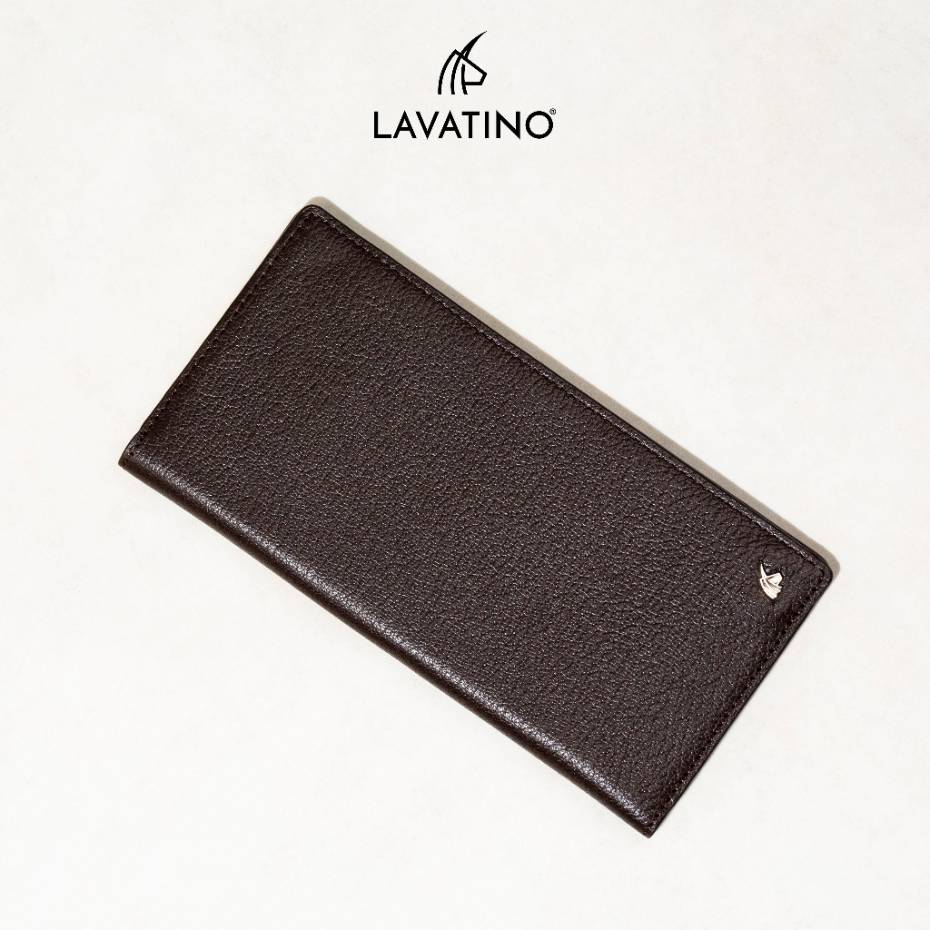 Ví dài nam chính hãng LAVATINO làm từ da bò cao cấp thiết kế trẻ trung tiện lợi FOCA WLB09