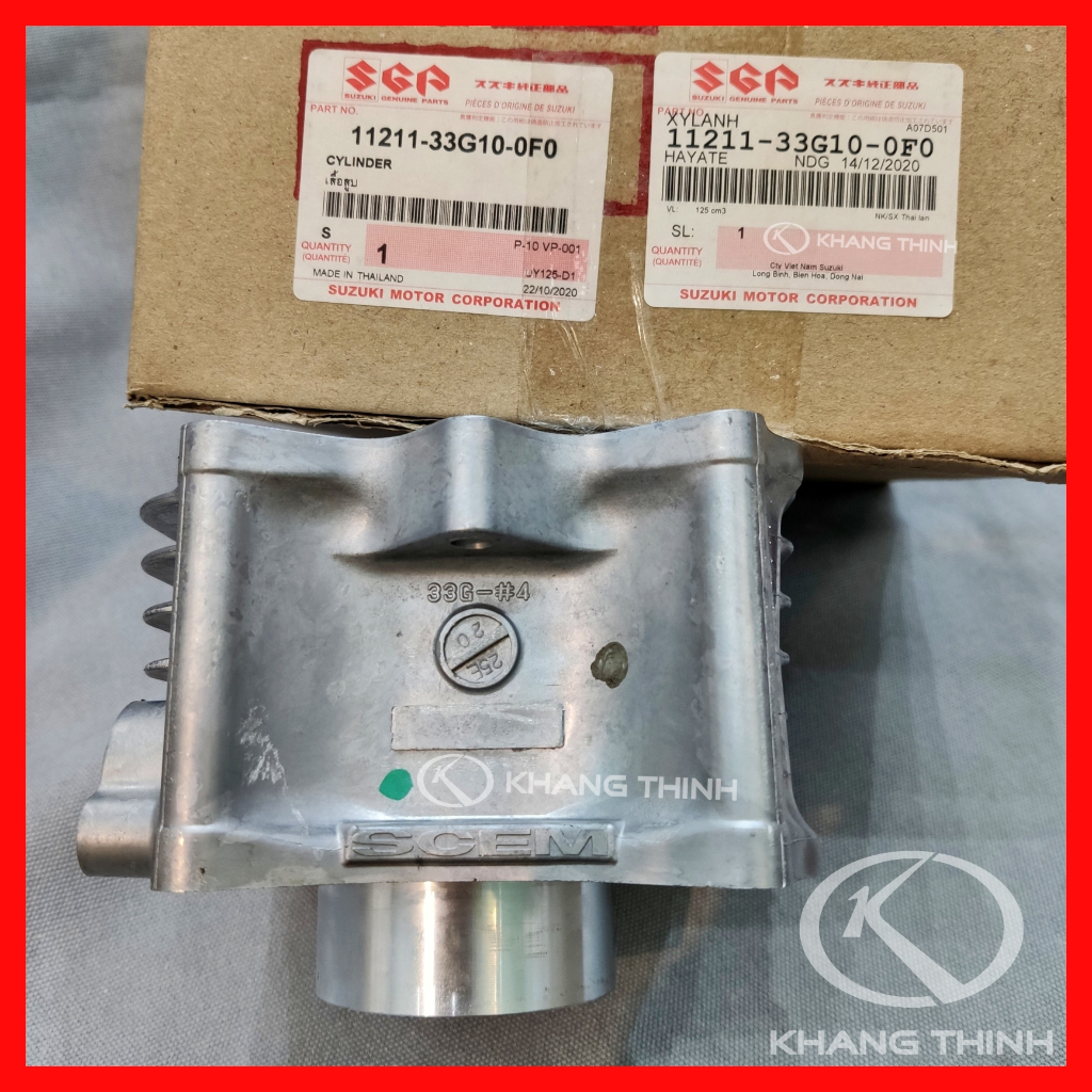 Xy lanh +piston+bạc  Suzuki Hayate Impulse - Hàng Chính Hãng