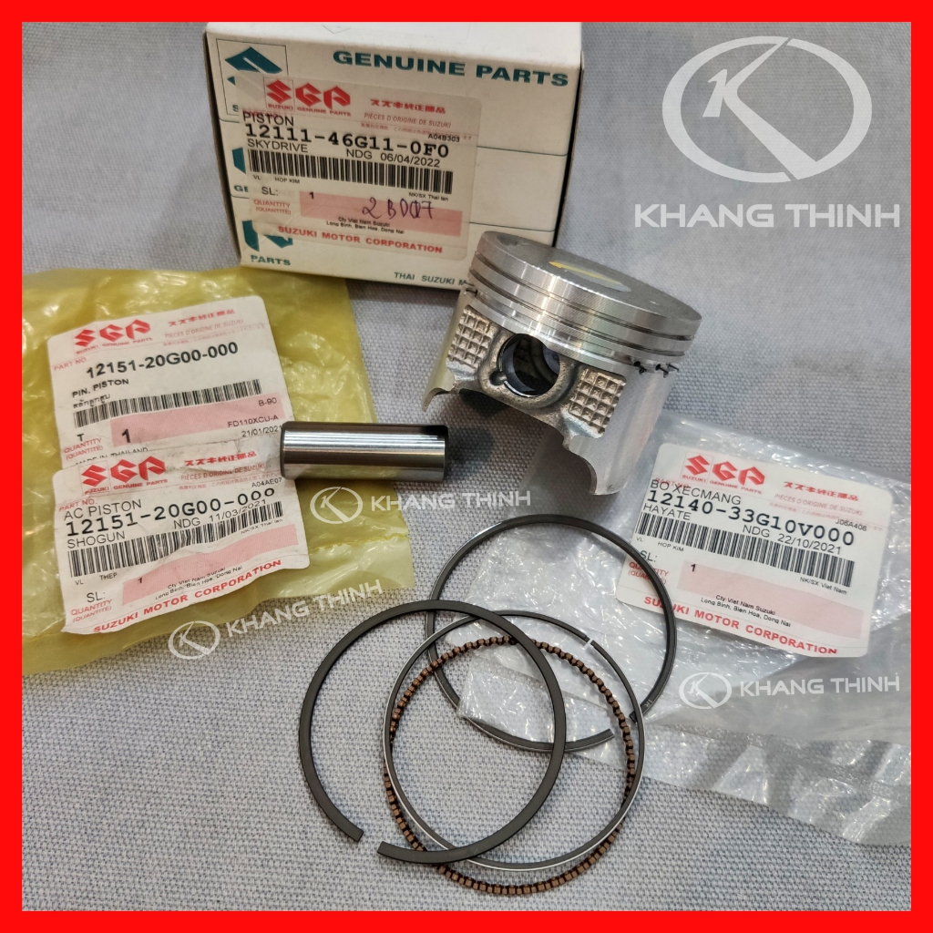 Xy lanh +piston+bạc  Suzuki Hayate Impulse - Hàng Chính Hãng