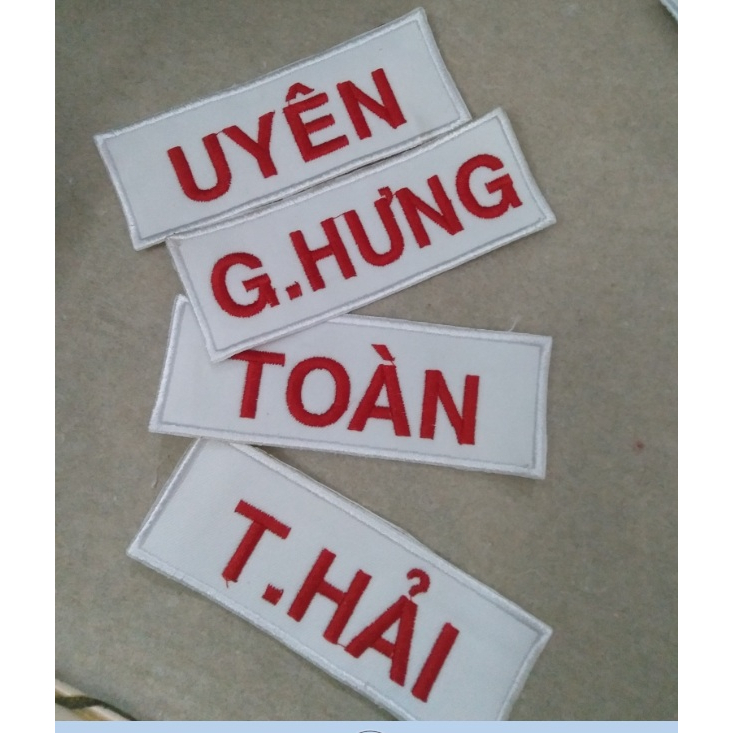 Thêu bảng tên Võ Cổ truyền