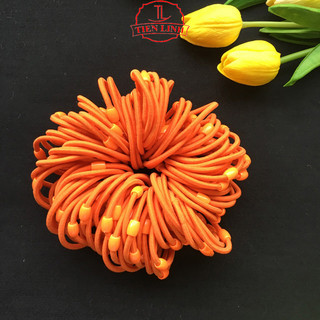 Dây cột tóc đính hạt đàn hồi sieeu dễ thương (nhiều màu)