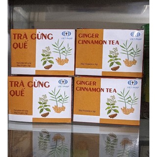 Trà Gừng Quế Hòa Tan (Hộp 10 Gói)