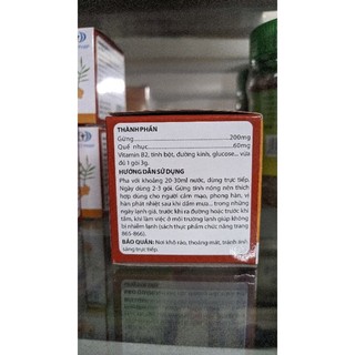 Trà Gừng Quế Hòa Tan (Hộp 10 Gói)
