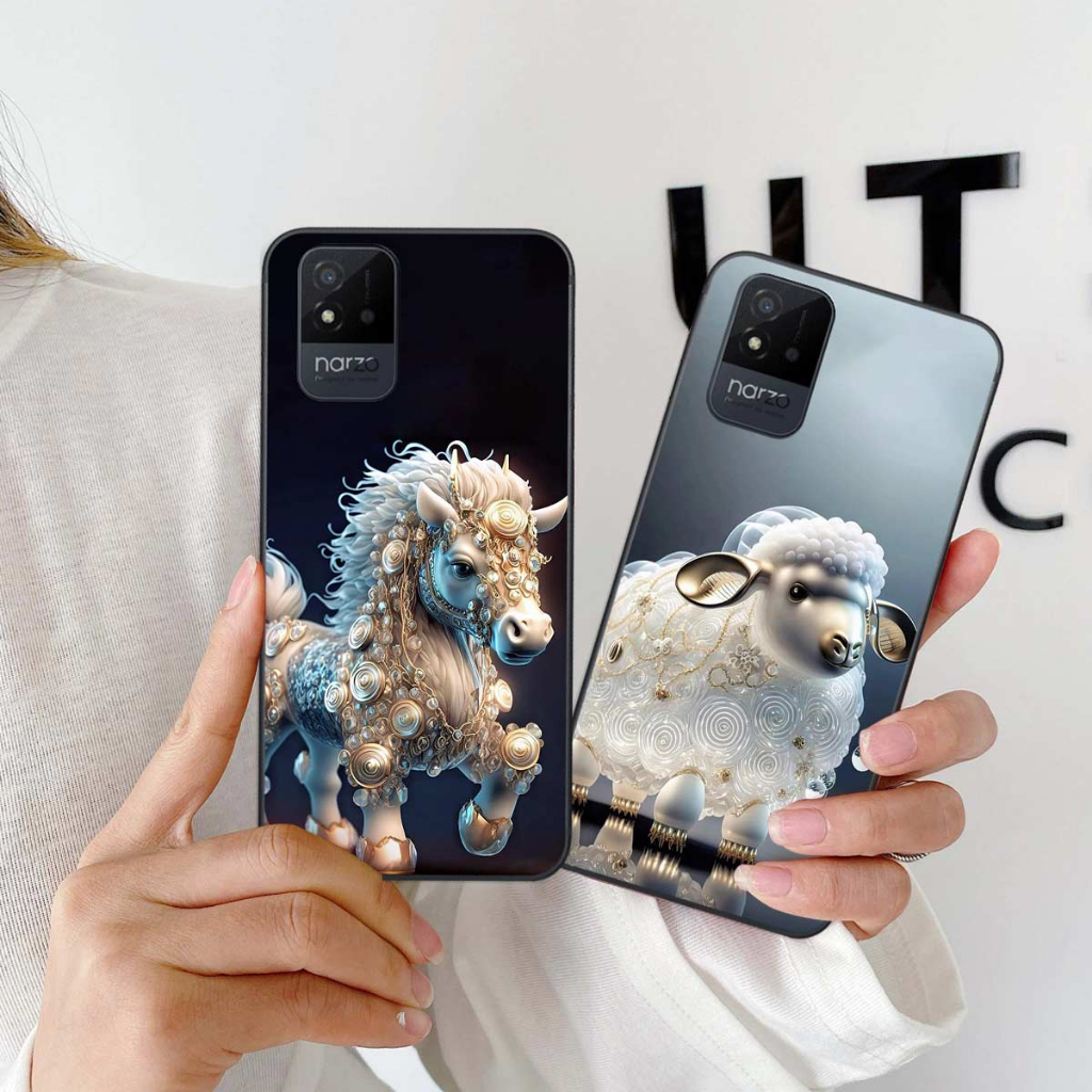 Ốp lưng Realme Narzo 50 / 50i hình 12 con giáp cute dễ thương, rẻ bền đẹp