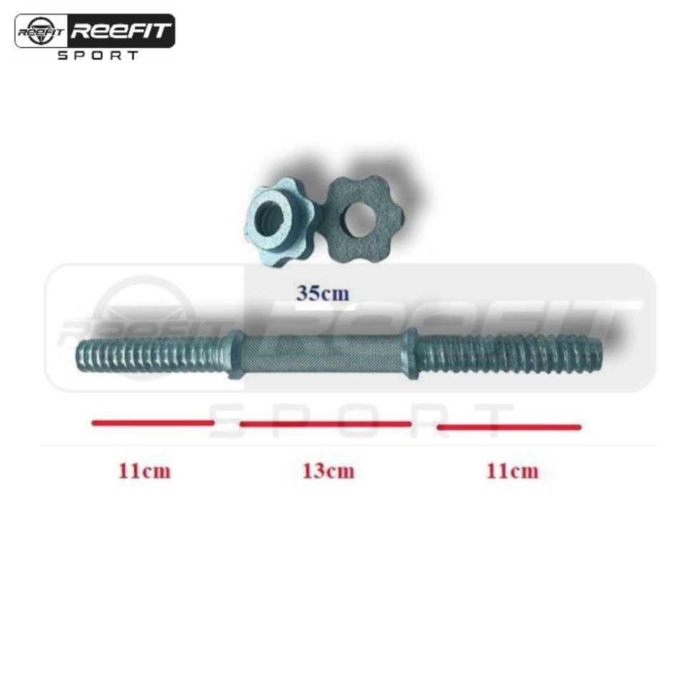 Bộ 2 đòn tạ tay 35cm Reefit, đòn tập tay, đòn tạ tập cơ tay