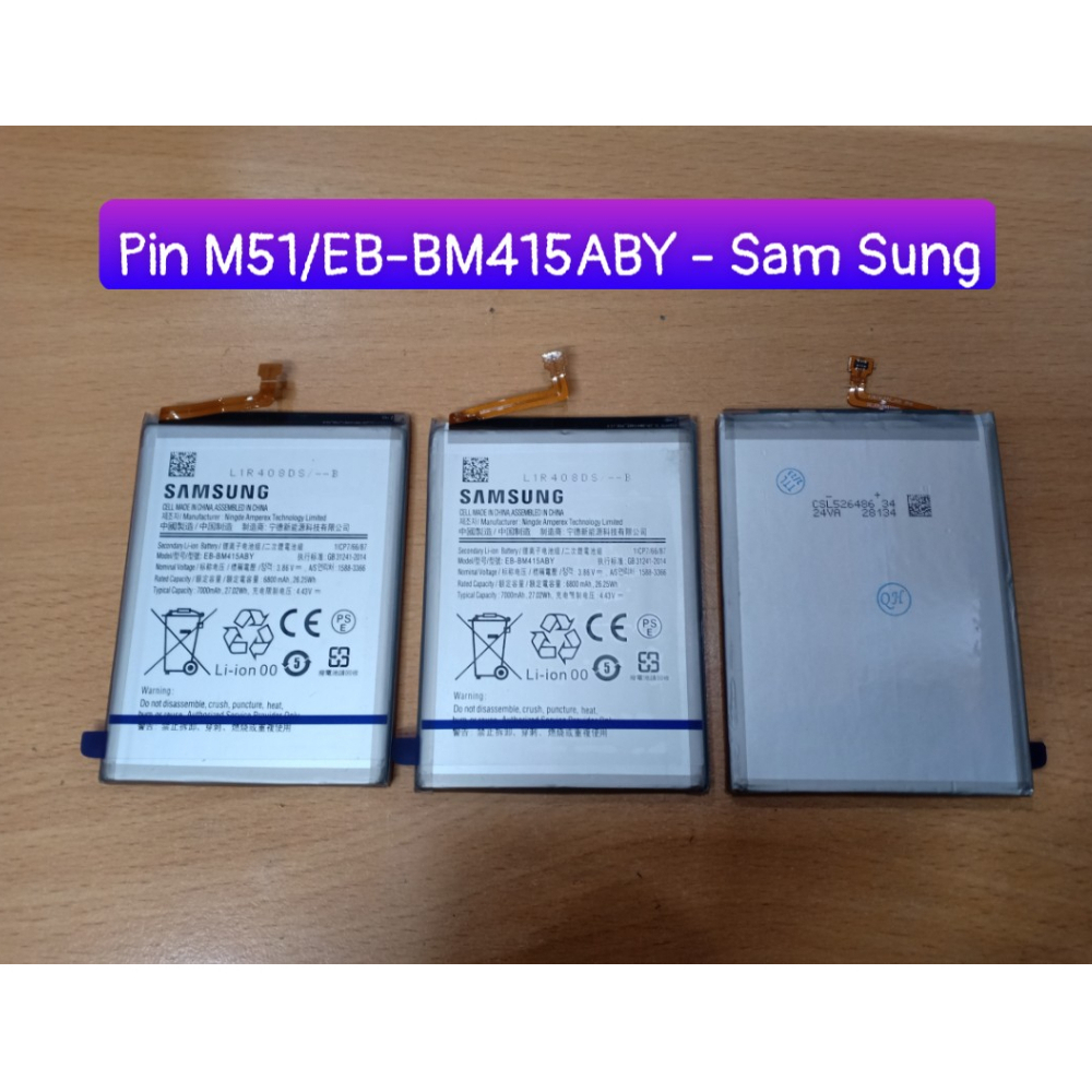Pin M51/EB-BM415ABY Sam Sung ,hàng mới về