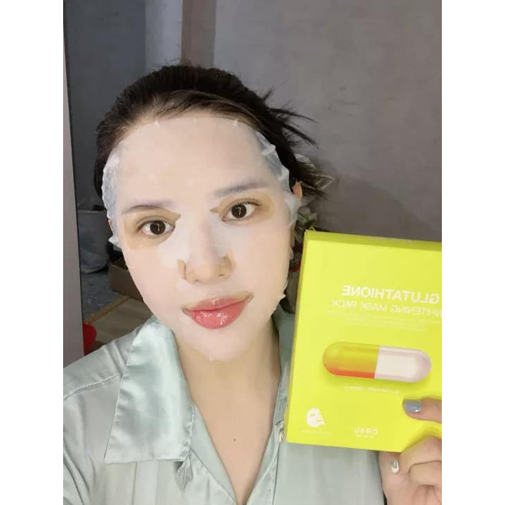 Mặt Nạ Dr4U Retinol & Glutathione xóa nhăn, sáng da, đều màu - full hộp