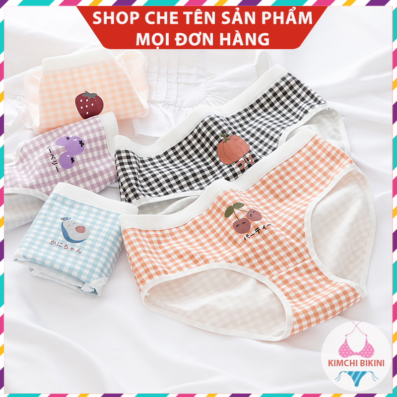 [Thanh Lý] quần nhỏ in hình xin xắn dễ thương KIMCHIBIKINI quần lót nữ đen đẹp được chị em yêu thích QL128
