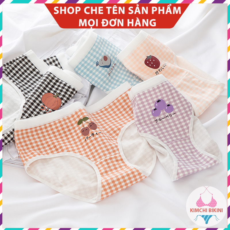 [Thanh Lý] Quẩn chíp nữ in hình xin xắn dễ thương KIMCHIBIKINI Quần lót nữ đẹp được chị em tin dùng QL128