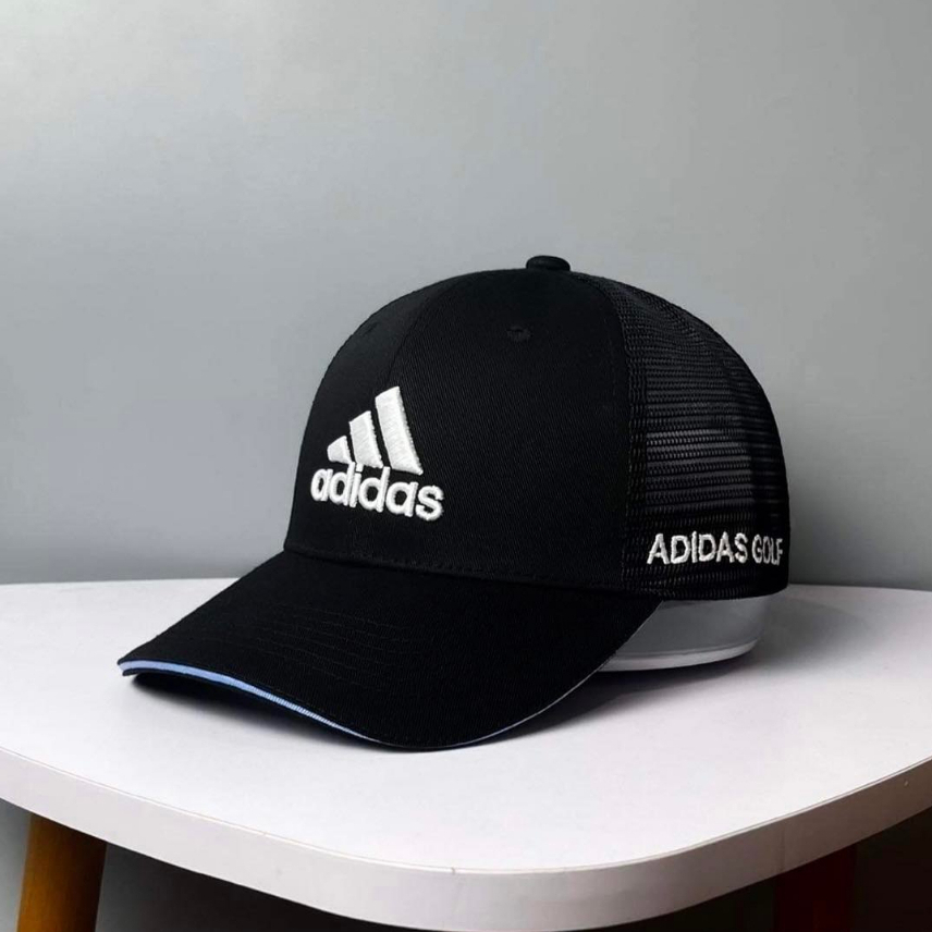 Nón lưỡi trai phối lưới Adidas đen hàng xuất dư cao cấp phong cách Hàn Quốc dành cho nam và nữ
