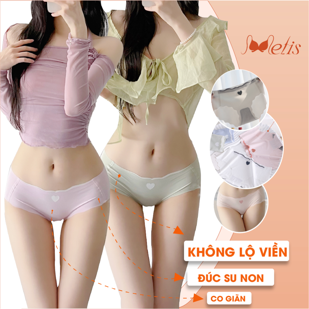 Quần lót đúc su quần lót nữ kháng khuẩn nữ thoáng mát thun mát lạnh METIS không viền may chống lộ khi mặc đồ bó QPA05