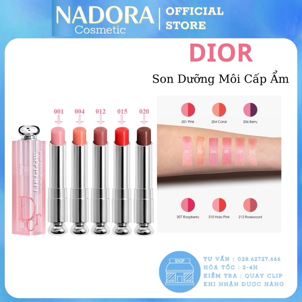 Son dưỡng Dior Lip Glow Các Màu