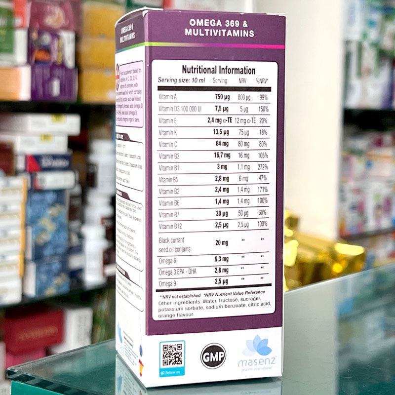 Masvitam  - Bổ sung Vitamin và Omega 369, Tăng sức đề kháng, Hỗ trợ tiêu hóa