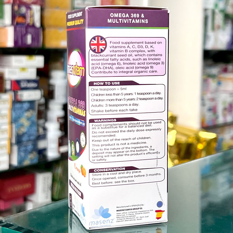 Masvitam  - Bổ sung Vitamin và Omega 369, Tăng sức đề kháng, Hỗ trợ tiêu hóa