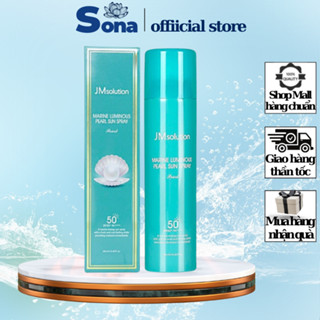 Xịt Chống Nắng Nâng Tone Da JM Solution Luminous Sun Spray 180ml