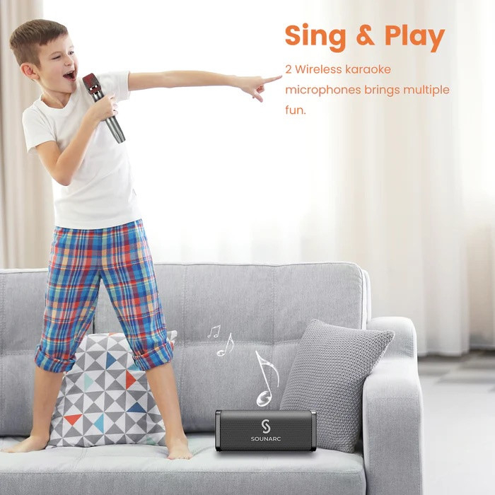 Loa Karaoke Bluetooth Sounarc M1 (By Tronsmart) | Âm thanh nổi 80W mạnh mẽ | Pin 8000mAh tích hợp | Bảo Hành 12 Tháng.