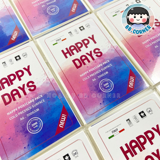 Giấy vẽ màu nước Happy 300gsm cold press dạng Postcard A6