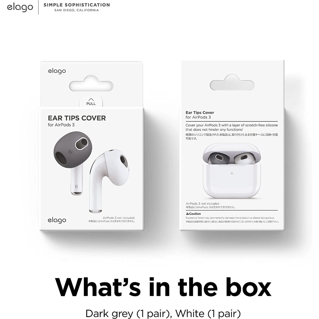 Bọc tai nghe chính hãng Elago chống bụi bẩn cho AirPod.s 1/2/3/Pro
