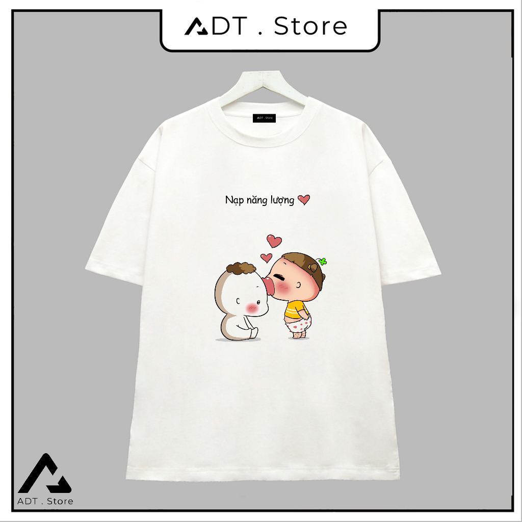 BST Áo Thun Unisex Áo quỳnh Aka Mẫu hình Meme   - Áo Trắng chất thun thoáng mát